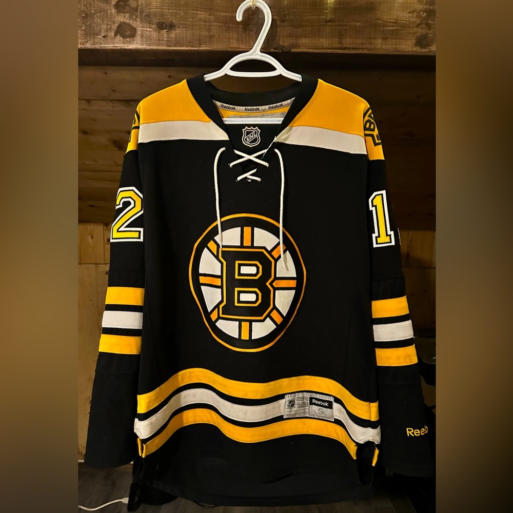 Boston Bruins Jarome Iginla #12 NHL Hockey Reebok Black Jersey Size: S Men’s